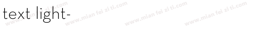text light字体转换